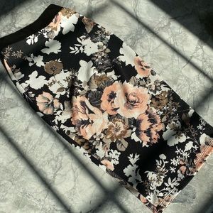 Floral Pencil Skirt
